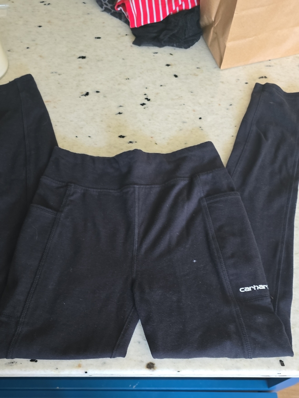 Carhartt Kids Black Leggings with Front Pockets